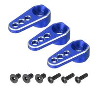 sourcing map Lega di alluminio 1/18 25T Servo Braccio Corno Blu Scuro per DIY RC Auto/Barca/Aereo Accessori Barca, 3 Pz