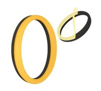 sourcing map Lettere per la casa da 10 cm, in acrilico, autoadesive, lettere per porta, finitura a specchio, cartelli per indirizzi esterni, per ufficio, hotel, appartamenti, giardino (oro, lettera O)