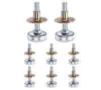 sourcing map Livellatori per mobili da 3/8"-16, set da 8 piedini regolabili da 50 mm l con dadi a vite filettata livellamento gamba a vite sul piede della sedia scivoli livellamento per tavolo sedia