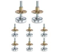 sourcing map Livellatori per mobili da 5/16"-18, set da 8 piedini regolabili da 50 mm l con dadi a vite filettata gamba di livellamento a vite sul piede della sedia scivoli livellamento per tavolo