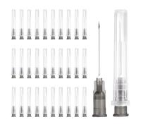 sourcing map Luer Lock - 100 aghi erogatori da 22 gauge, 25 mm, aghi erogatori da laboratorio, punte in acciaio inox, per laboratori, industriali, ricarica di inchiostri, colla liquida (nero)