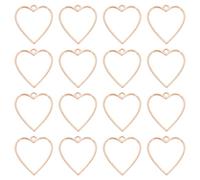 sourcing map Lunetta aperta, lunette in resina pendenti con lunette aperte sul retro in metallo cavo per fai da te in resina artigianato orecchini gioielli, 34mm, Nessuna pietra preziosa