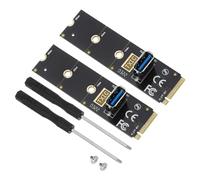 sourcing map M.2 NVME a USB3.0 PCI-E Riser M2 Slot Extended GPU scheda grafica scheda adattatore di estensione per computer, desktop, set da 2