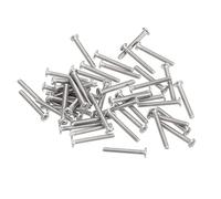 sourcing map M1.4-0.3 x 10 mm 100 viti a testa rotonda piatta in acciaio inox 304 Phillips Drive viti per macchina di fissaggio hardware per collegamento mobili