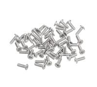 sourcing map M1.4-0.3 x 4mm 100 viti a testa rotonda piatta in acciaio inox 304 Phillips Drive viti per macchina di fissaggio hardware per collegamento mobili