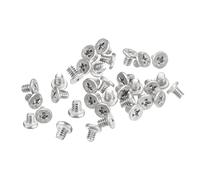 sourcing map M1.6-0.35 x 2mm 100 viti a testa rotonda piatta in acciaio inox 304 Phillips Drive viti per macchina di fissaggio hardware per collegamento mobili