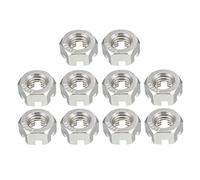 Sourcing Map M10 x 1.5 mm Pitch 304 dadi esagonali in acciaio INOX, confezione da 10