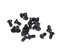 sourcing map M2,5 x 5 mm Phillips vite di fissaggio nero per computer portatile PC TV ventilatore interruttore audio 150 pz