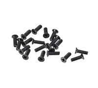 sourcing map M2,5 x 8 mm Phillips vite di fissaggio nero per computer portatile PC TV ventilatore interruttore audio 150 pz