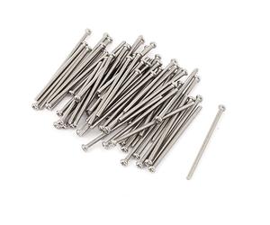 sourcing map M2 x 40mm 304 Acciaio Inox Phillips Rotondo Testa Viti Bullone 60pz