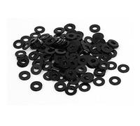 sourcing map M3 x 7 mm x 0,5 mm Nero Zinco Placcato Piatto Rondelle Distanziatori Fissaggio 200PZ