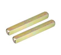 sourcing map Mandrino per maniglia della porta, 2 pezzi, barra di ricambio per maniglia della porta, lunghezza 60 mm, parti di ricambio per maniglia della porta, oro