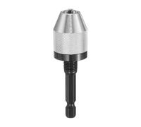 sourcing map Mandrino per trapano senza chiave da 1/4", adattatore di conversione per mandrino esagonale da 0,00 a 0,7 cm, cambio rapido per avvitatori a batteria a gambo rotondo, trapani, utensili