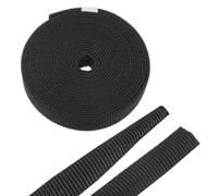 sourcing map Manicotti per cavi intrecciati in tessuto termorestringente, 5/16" 3 m, nero, rapporto 2:1, protezione termorestringente per cavi di cablaggio, protezione dei cavi di rete, gestione dei