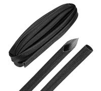 sourcing map Manicotto intrecciato per cavi da 3 m, diametro interno 200 °C, ad alta temperatura, 1500 V, in fibra di vetro, isolante, organizer per gestione dei cavi per motore e linea carburante