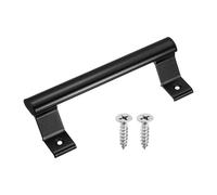 sourcing map Maniglia scorrevole per porta scorrevole, 20,3 cm, in lega di alluminio, maniglie per porte scorrevoli con viti, per porta in vetro, per patio, garage, capannone, balcone, cancello, nero