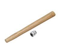 sourcing map Martello in legno con manico da 29,5 cm, manico di ricambio in legno con cunei rotondi per 0,5 kg testa ottagonale rotonda decking inquadratura carpenteria costruzione fai da te slitta
