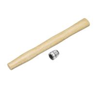 sourcing map Martello in legno con manico da 30,5 cm, manico di ricambio in legno con cunei rotondi per 0,5 kg testa ottagonale rotonda per decking inquadratura carpenteria costruzione fai da te