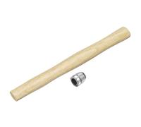 sourcing map Martello in legno con manico da 34,5 cm, manico di ricambio in legno con cunei rotondi per 0,9 kg, testa ottagonale rotonda, per decking e carpenteria, fai da te