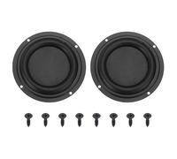 sourcing map Membrana vibrante per radiatore passivo da 10,2 cm, per woofer, 2 pezzi, membrana vibrante in gomma, subwoofer per sostituzione altoparlanti bassi, fai da te (con 8 viti)