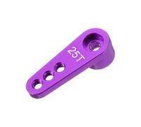 sourcing map Metallo 25T Servosterzo Singolo Braccio Horn Viola per RC Auto 1 Pz