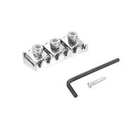 sourcing map Metallo Chitarra String Dado di bloccaggio Chitarra elettrica Tremolo Bridge Lock 42mm Argento per Chitarra Elettrica Parti