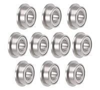 sourcing map MF63ZZ Flangia Cuscinetto a Sfere 3x6x2.5mm Completa Complemento Cuscinetti 10pcs