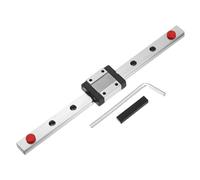 sourcing map MGN12C - Guida scorrevole lineare da 200 mm con blocco carrello scorrevole MGN12C, mini guida e chiave esagonale, guida al movimento lineare per mini stampante 3D per macchine CNC per