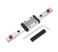 sourcing map MGN12H - Guida scorrevole lineare da 150 mm con blocco carrello scorrevole MGN12H, mini guida e chiave esagonale, guida al movimento lineare per mini stampante 3D per macchine CNC per