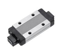 sourcing map MGN9H - Blocco per carrello scorrevole in acciaio con striscia anti-caduta in plastica per guida guida lineare MGN9 da 9 mm, nero