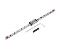 sourcing map MGN9H - Guida scorrevole lineare da 300 mm con blocco carrello scorrevole MGN9H, mini guida e chiave esagonale, guida al movimento lineare per mini macchina CNC per stampante 3D per