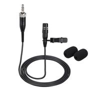 sourcing map Microfono Lavalier da bavero, 3,5 mm femmina a vite microfono a condensatore 1 m cablato unidirezionale mini microfono da bavero a condensa per presentatori, musicisti, attori
