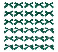 sourcing map Mini fermaglio per capelli con fiocco colorato, in raso, accessori per capelli per ragazze, donne, fidanzate (confezione da 50, verde scuro)