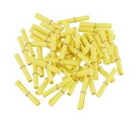 sourcing map Mini rotoli di carta vintage con messaggi, 100 pezzi, 10 x 5 cm, casuali, per San Valentino, per feste di compleanno, colore giallo