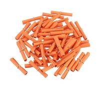 sourcing map Mini rotoli di carta vintage per messaggi, 100 pezzi, 10 x 5 cm, casuali, per San Valentino, per feste di compleanno, colore arancione e rosso