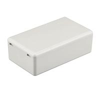 sourcing map Mini scatola di giunzione antipolvere 72x42x23mm ABS per progetto elettrico (grigio, confezione da 3)