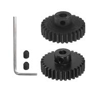 sourcing map Mod 1 M1 Pignone Motor Gear Set 2 pz 29T 30T Fit 5mm RC albero motore M1 Passo ingranaggi per auto RC, con chiave esagonale