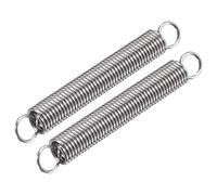 sourcing map Molla a compressione, diametro 12 mm, diametro 1,5 mm, lunghezza estesa 175 mm, lunghezza libera 100 mm, acciaio inossidabile 304, capacità di carico 3,9 kg, argento, confezione da 2