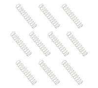 sourcing map Molla a compressione, diametro esterno 10 mm, filo 0,5 mm, lunghezza libera 50 mm, in acciaio inossidabile 304, piccola molla di estensione per progetti fai da te, riparazioni a casa e