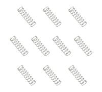 sourcing map Molla a compressione, diametro esterno 3 mm, filo 0,3 mm, lunghezza libera 10 mm, in acciaio inossidabile 304, piccola molla di estensione per progetti fai da te, riparazioni a casa e