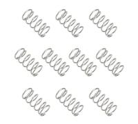 sourcing map Molla a compressione, diametro esterno 5 mm, filo 0,5 mm, filo 10 mm, lunghezza libera, in acciaio inossidabile 304, piccola molla di estensione per progetti fai da te, riparazioni a casa