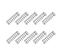 sourcing map Molla di compressione piccola, diametro esterno 4,5 mm, diametro del filo 0,5 mm, lunghezza libera 15 mm, molla di estensione in acciaio inossidabile 304, per negozi, riparazioni