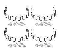 sourcing map Molla di ricambio per divano da 50 cm, con clip, chiodi, confezione da 4 pezzi di forma rotonda, parti reclinabili a molla per riparazione di mobili, divani, fissaggio sedile cedente,
