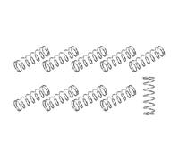 sourcing map Molle di compressione (0,6 x 6 mm OD, 15 mm di lunghezza libera), 10 pezzi, molla di estensione in acciaio inossidabile 304, per riparazioni di casa, progetti fai da te, tonalità argento