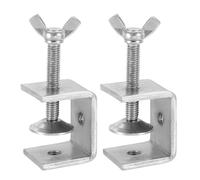 sourcing map Morsetti a C in acciaio inossidabile 304, 20 mm, quadrati, mini morsetto a forma di tigre, regolabile, resistente, clip a U in metallo con viti a farfalla per lavorazione del legno