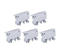 sourcing map Morsettiere portafusibili per montaggio su guida DIN grigio ASK1/EN LD 24V, confezione da 5