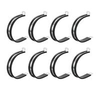 sourcing map Morsetto per cavi da 60 mm, in acciaio inossidabile 304, con imbottitura in gomma, morsetto isolato a forma di R, supporto per tubo flessibile e installazione di cavi, 8 pezzi