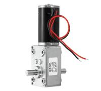 sourcing map Motoriduttore a vite senza fine DC12V, 16RPM 8 mm, albero D, autobloccante, ad alta coppia, riduttore, per automotive, elettrodomestici, robotica