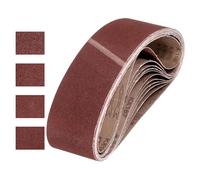 sourcing map Nastri abrasivi in ossido di alluminio, 100 mm x 915 mm, 12 pezzi, grana 60/100/180/240, per lavorazione del legno, lucidatura dei metalli, affilacoltelli