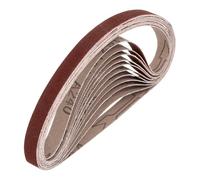 sourcing map Nastri abrasivi in ossido di alluminio, 13 mm x 457 mm, 24 pezzi, grana 240, per lavorazione del legno, lucidatura dei metalli, affilacoltelli